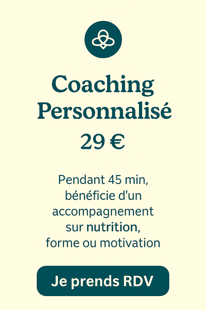 Coaching bien-être individuel pour femme en ménopause_ Conseils nutrition, forme et énergie sur mesure